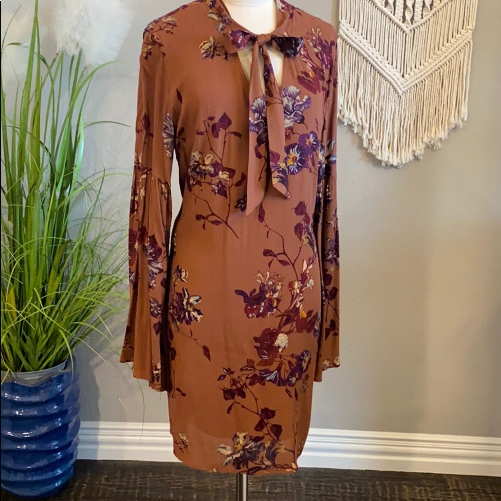 Flirty brown dress